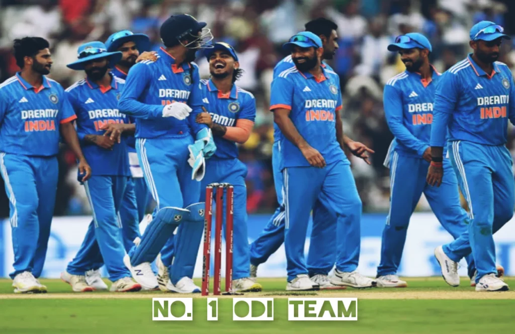 TEAM INDIA BEAT AUSTRALIA BY 5 WICKETS TO GO NO. 1 IN ICC ODI RANKINGS