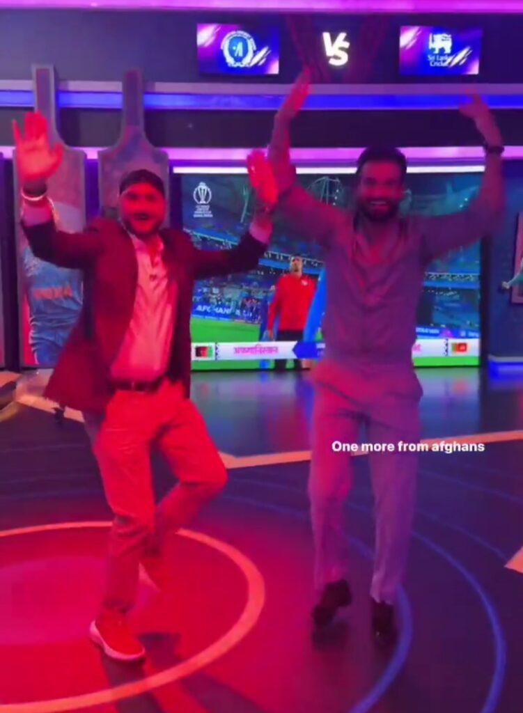 Irfan Pathan and Harbhajan Singh's Enеrgеtic Dancе Cеlеbratеs Afghanistan's Rеmarkablе Victory in ICC World Cup 2023