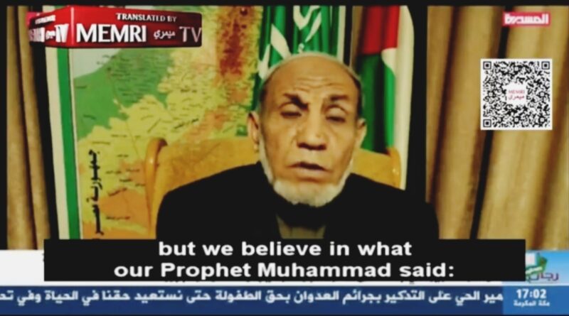 Hamas Commander Al-Zahar Warns: 'Israel Is Only the First Target'